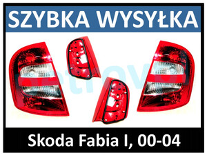 Skoda Fabia 00-04, Lampa tylna HATBACK nowa L+P