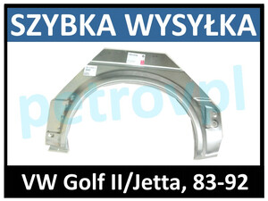 VW Golf II 83-, Reperaturka błotnika TYŁ 3D LEWA
