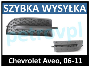 Chevrolet Aveo 06-, Atrapa kratka zderzaka PRAWA
