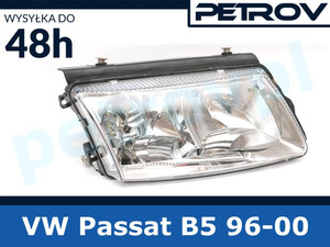 VW Passat B5 96-, Reflektor lampa CLEAR nowa PRAWA