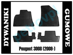 Peugeot 3008 09-, Dywaniki PETEX gumowe ORYGINAŁ