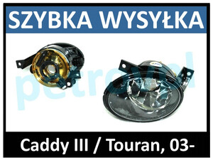 VW Caddy III / Touran 03-, Halogen HB4 nowy LEWY