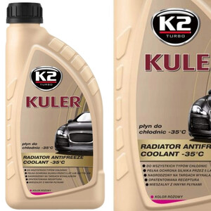 Płyn chłodniczy K2 - Kuler do chłodnic -35°C różowy 1L
