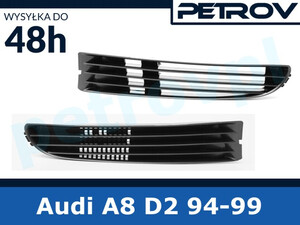 Audi A8 D2 94-99, Atrapa kratka zderzaka L+P KPL