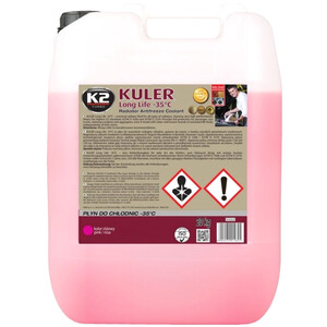 Płyn chłodniczy K2 - Kuler do chłodnic -35°C różowy 20L