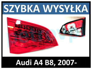 Audi A4 B8 08-, Lampa tylna Kombi LED wewn. LEWA
