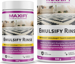 Czyszczenie tapicerki/wykładzin detergent MAXIFI - Emulsify Rinse 500g