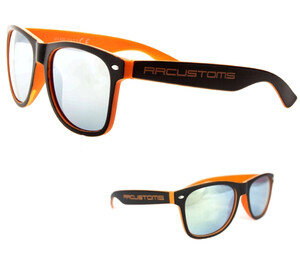 Okulary przeciwsłoneczne RRC - idealne na lato w kolorze pomarańczowym