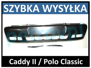 VW Caddy II Polo Classic, Zderzak do mal. +slizgi NOWY