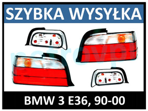 BMW E36 90-00, Lampa tylna COUPE M3 TYC nowa L+P kpl