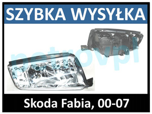 Skoda Fabia 00-07, Reflektor lampa nowa PRAWA