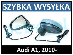 Audi A1 2010-, Lusterko ELE mal nowe LEWE