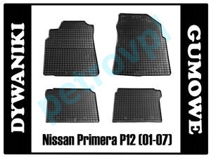 Nissan Primera 01-07, Dywaniki PETEX gumowe ORYG.
