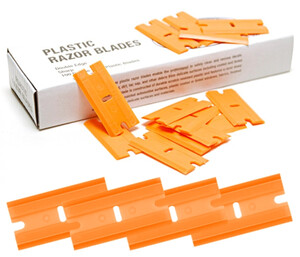 Zestaw 100 ostrzy do skrobaka - EZ Grip Plastic Razor Blade 100 sztuk
