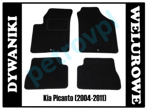 Kia Picanto 2004-2012, Dywaniki WELUROWE 0,8cm!
