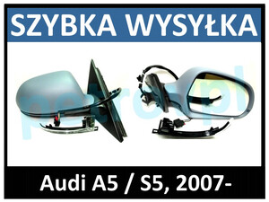 Audi A5 / S5 2007-, Lusterko ELE składane PRAWE