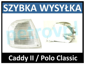 VW Caddy II Polo Classic, Kierunkowskaz biały PRAW
