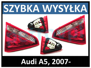 Audi A5 2007-, Lampa tylna wewn. nowa L+P kpl