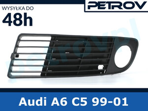 Audi A6 C5 99-01, Atrapa kratka zderzaka LEWA