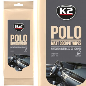 Chusteczki do kokpitu K2 - Polo Matt Wipes MAT x24 sztuki