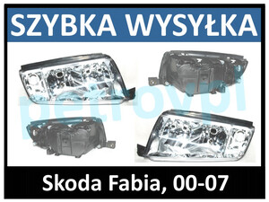 Skoda Fabia 00-07, Reflektor lampa nowa L+P kpl