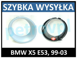 BMW X5 E53 99-, Atrapa kratka zderzaka nowa PRAWA