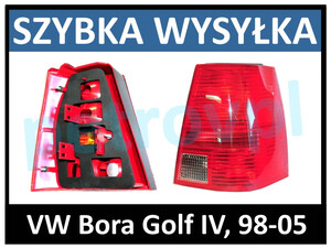 VW Bora Golf IV, Lampa tylna KOMBI czerw. PRAWA