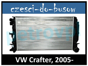 VW Crafter 05-, Chłodnica wody 680x415x23 M -AC oryg.