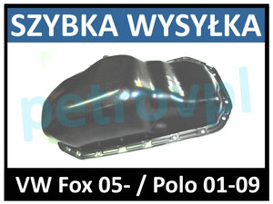 VW Fox 05- / Polo 01-09, Miska olejowa 1,2 benzyna