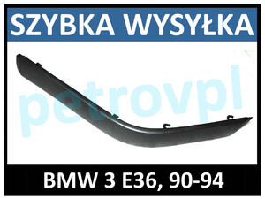 BMW 3 E36 90-94, Listwa nakładka zderzaka LEWA