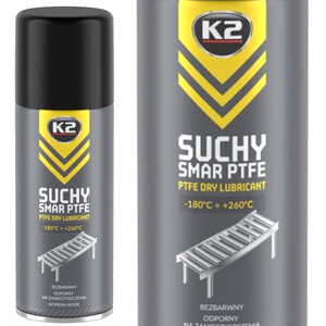 Suchy smar K2 - z teflonem PTFE spray zabezpiecza 400ml