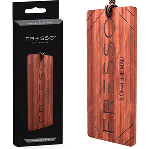 Drewniana zawieszka zapachowa FRESSO - zapach SIGNATURE MAN