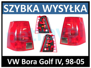 VW Bora Golf IV, Lampa tylna KOMBI czerw. L+P kpl