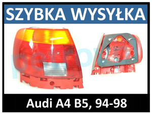 Audi A4 B5 94-98, Lampa tylna SEDAN nowa LEWA