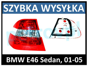 BMW 3 E46 01-05, Lampa tylna SEDAN nowa LEWA