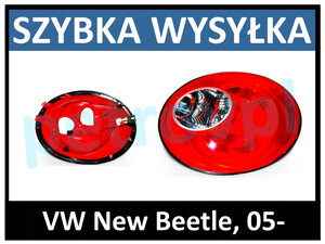 VW New Beetle 05-, Lampa tylna nowa LEWA