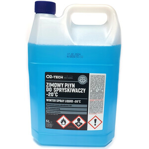 Płyn do spryskiwaczy OIL-TECH - zimowy gotowy metanol >3% -20C 5L