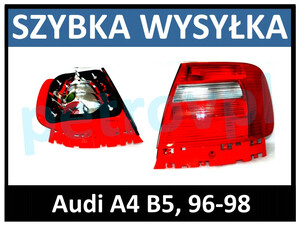 Audi A4 B5 96-98, Lampa tylna SEDAN nowa PRAWA