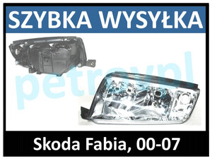 Skoda Fabia 00-07, Reflektor lampa nowa LEWA