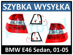 BMW 3 E46 01-05, Lampa tylna SEDAN nowa L+P kpl