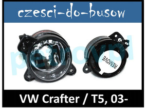 VW Crafter 05- / T5 03-, Halogen HB4 nowy HELLA PRAWY