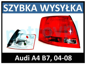 Audi A4 B7 04-08, Lampa tylna Kombi nowa LEWA