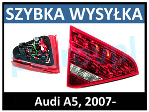 Audi A5 2007-, Lampa tylna wewn. LED nowa LEWA