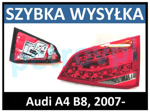 Audi A4 B8 08-, Lampa tylna Sedan LED wewn. PRAWA