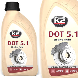 Płyn hamulcowy K2 - DOT-5.1 Brake Fluid 500ml