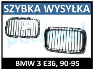 BMW 3 E36 90-95, Atrapa grill CHROM nerka PRAWA