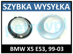BMW X5 E53 99-, Atrapa kratka zderzaka nowa LEWA