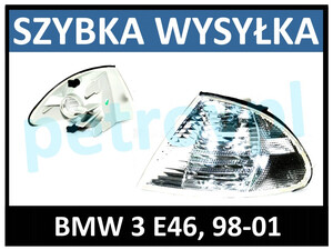 BMW 3 E46 98-01, Kierunkowskaz biały nowy LEWY