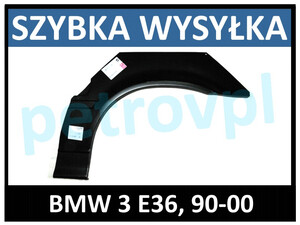 BMW E36 Compact 90-, Reperaturka błotnika TYŁ LEWA