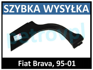 Fiat Brava 95-, Reperaturka błotnika TYŁ new LEWA